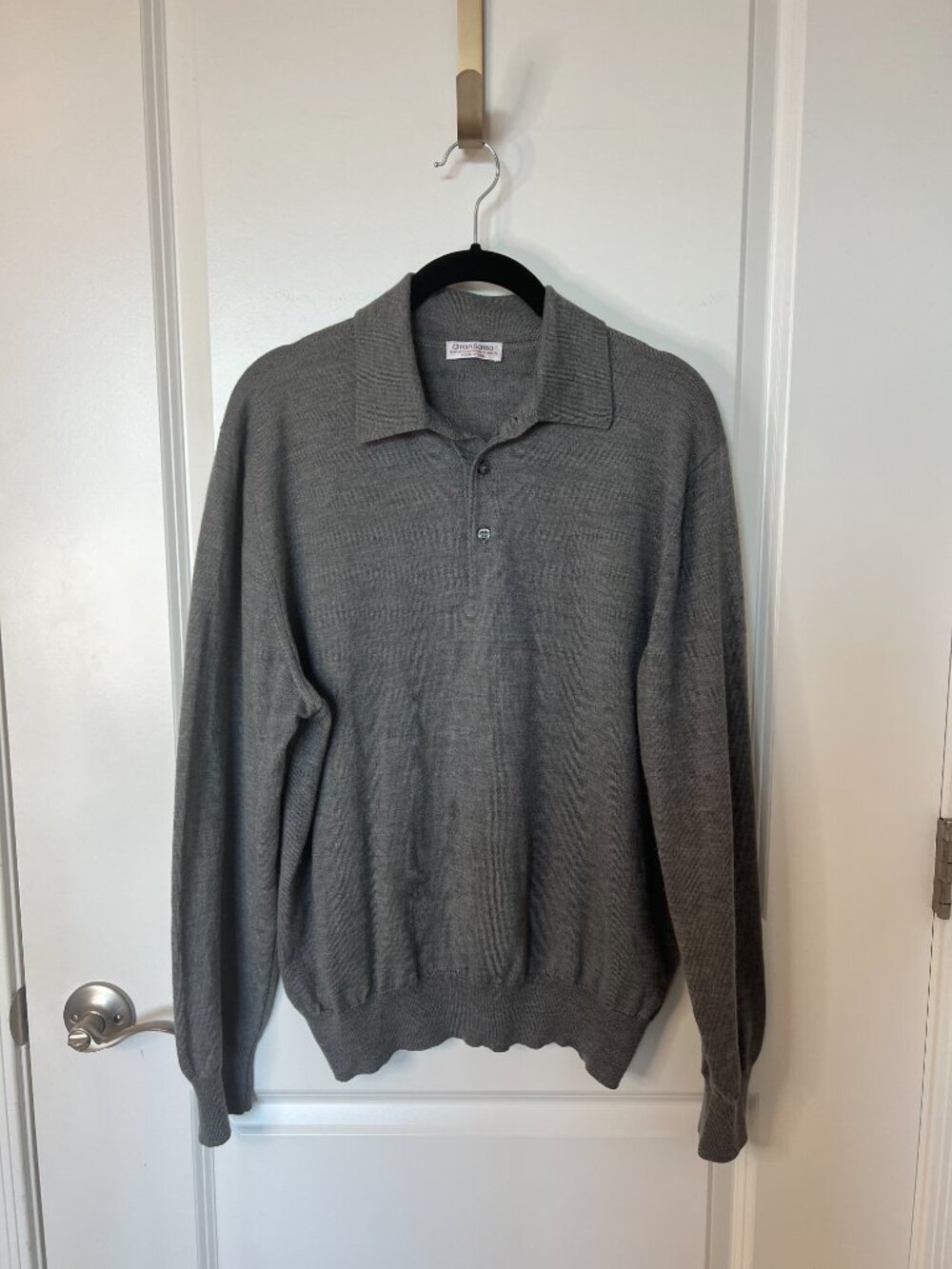 Gran Sasso Wool Cashmere Silk Crewneck Sweater XL - Picture 8 of 9